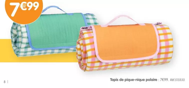 Tapis De Pique-Nique Polaire offre à 7,99€ sur B&M