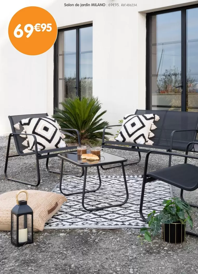 Salon De Jardin Milano offre à 69,95€ sur B&M