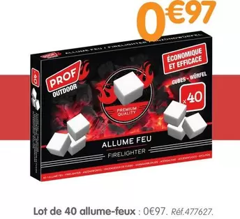 Prof - Allume-Feux offre à 0,97€ sur B&M