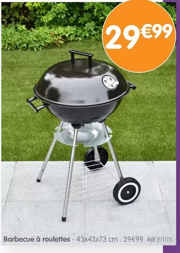 Barbecue À Roulettes offre à 29,99€ sur B&M