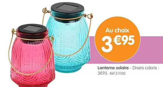 Lanterne Solaire offre à 3,95€ sur B&M