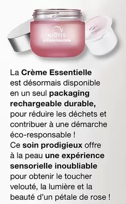 Kiotis - La Crème Essentielle offre sur Stanhome