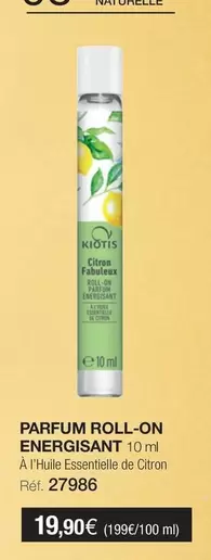 Kiotis - Parfum Roll-On Energisant  offre à 19,9€ sur Stanhome