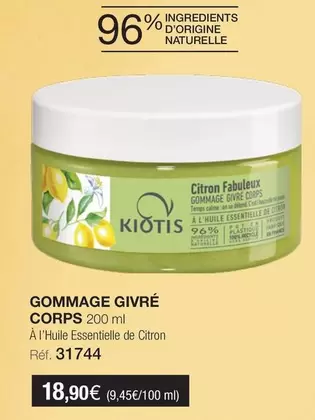 Kiotis - Gommage Givré Corps offre à 18,9€ sur Stanhome