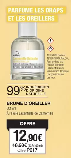 Kiotis - Brume D'Oreiller offre à 12,9€ sur Stanhome