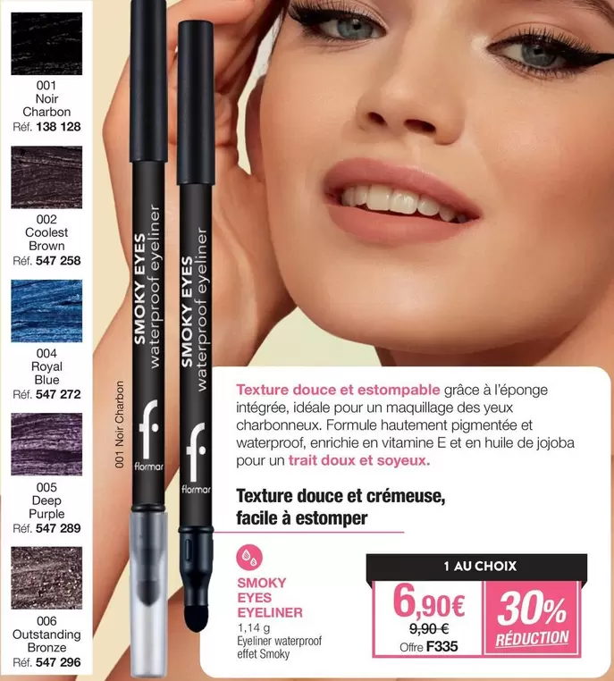 Flormar - Smoky Eyes Eyeliner  offre à 6,9€ sur Stanhome