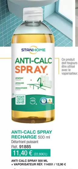 Stanhome - Anti-Calc Spray Recharge offre à 11,4€ sur Stanhome