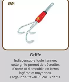 Griffe  offre sur Mr Bricolage