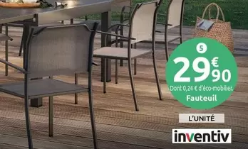 Inventiv - Fauteuil offre à 29,9€ sur Mr Bricolage