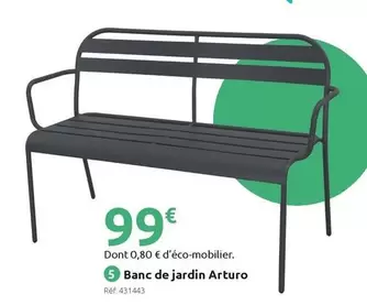 Banc De Jardin Arturo offre à 99€ sur Mr Bricolage