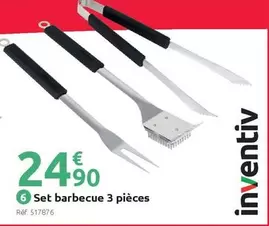 Inventiv - Set Barbecue 3 Pièces offre à 24,9€ sur Mr Bricolage