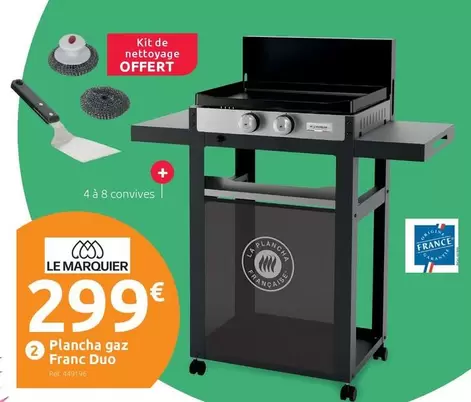 Plancha Gaz Franc Duo offre à 299€ sur Mr Bricolage