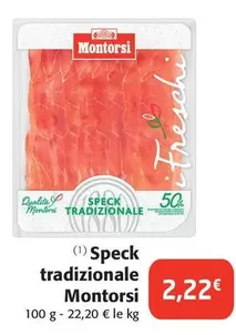Montorsi - Speck Tradizionale offre à 2,22€ sur Colruyt