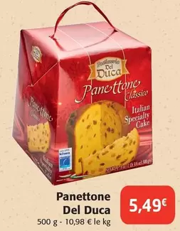 Del Duca - Panettone offre à 5,49€ sur Colruyt