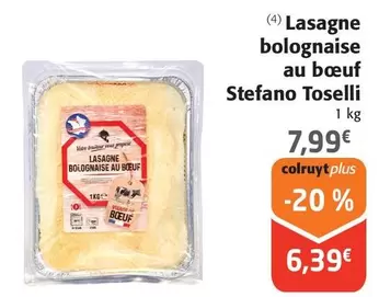 Stefano Toselli - Lasagne Bolognaise Au Bœuf  offre à 6,39€ sur Colruyt