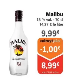 Malibu - 18% Vol offre à 9,99€ sur Colruyt