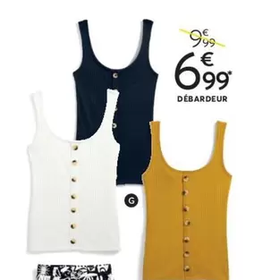 Débardeur offre à 6,99€ sur DistriCenter