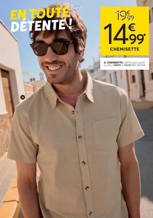 Chemisette offre à 14,99€ sur DistriCenter