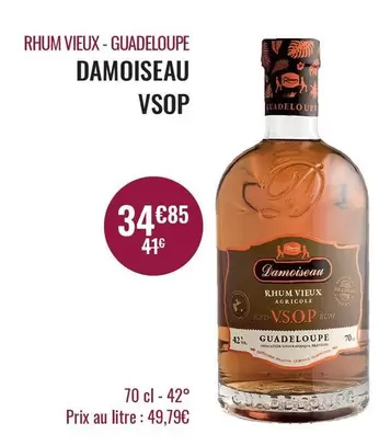Rhum Damoiseau - Vsop  offre à 34,85€ sur Nicolas