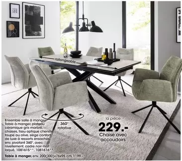 Chaise Avec Accoudoirs offre à 229€ sur Möbel Martin