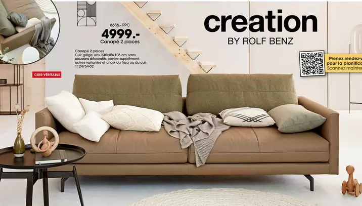 Canapé 2 Places offre à 4999€ sur Möbel Martin