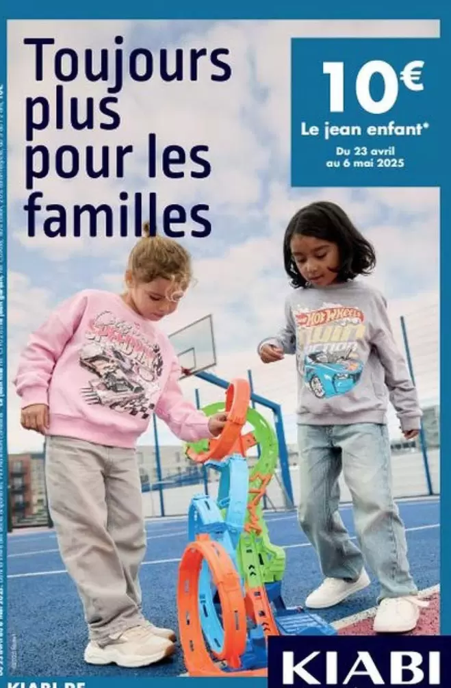 Avril - Le Jean Enfant offre à 10€ sur Kiabi