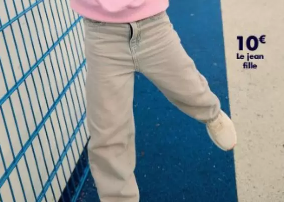 Le Jean Fille offre à 10€ sur Kiabi