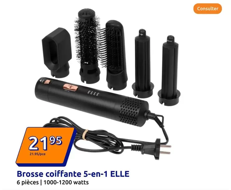 Brosse Coiffante 5-en-1 offre à 21,95€ sur Action