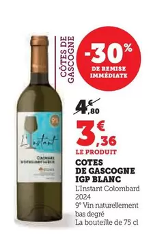 Rigal - Cotes De Gascogne IGP Blanc offre à 3,36€ sur Hyper U