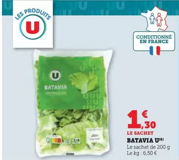 U - Batavia offre à 1,3€ sur Hyper U