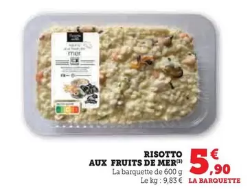 Risotto Aux Fruits De Mer offre à 5,9€ sur Super U