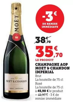 Moet & Chandon - Champagne AOP Imperial  offre à 35,7€ sur Super U