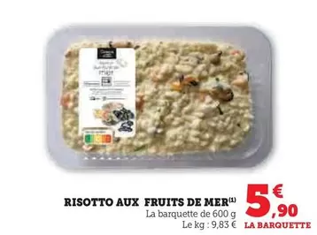 Risotto Aux Fruits De Mer offre à 5,9€ sur U Express