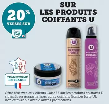 U - Coiffants offre sur Hyper U