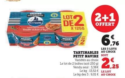 Petit Navire - Tartinables offre à 3,38€ sur Hyper U