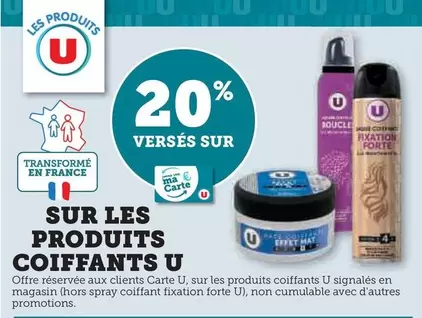 U - Coiffants offre sur Super U