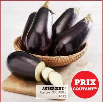 Aubergine offre sur Super U
