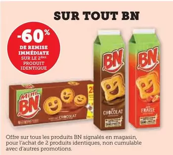 BN Chocolat - Sur Tout offre sur Super U