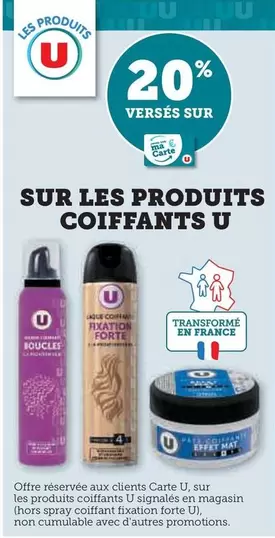 U - Coiffants  offre sur Super U