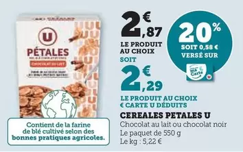 U - Céréales Petales  offre à 2,87€ sur Super U