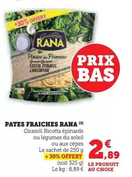 Giovanni Rana - Pates Fraiches offre à 2,89€ sur U Express