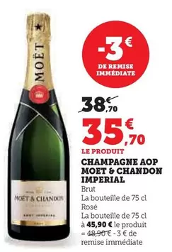 Moet & Chandon - Champagne AOP Imperial  offre à 35,7€ sur U Express