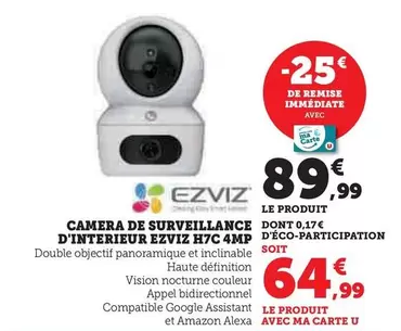 Ezviz - Camera De Surveillance D'Interieur  H7c 4mp offre à 89,99€ sur Hyper U