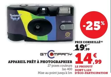 Appareil Pret A Photographier offre à 14,99€ sur Hyper U