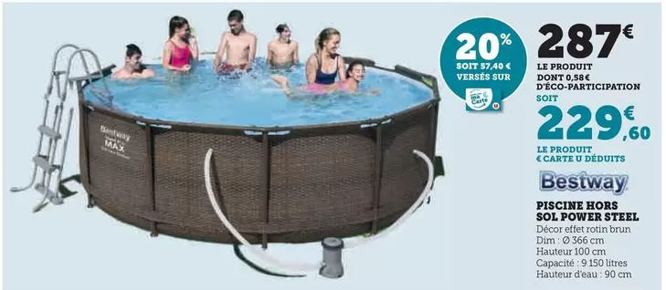 U - Piscine Hors offre à 287€ sur Hyper U