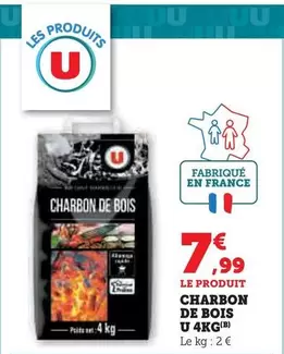 U - Charbon De Bois offre à 7,99€ sur Super U