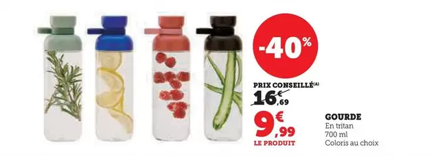 Gourde offre à 9,99€ sur Super U
