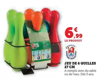 Jeu De 6 Quilles 27 Cm offre à 6,99€ sur Super U