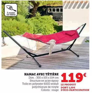 Dim - Hamac Avec Têtiere offre à 119€ sur Hyper U