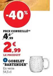 Gobelet offre à 2,99€ sur Hyper U